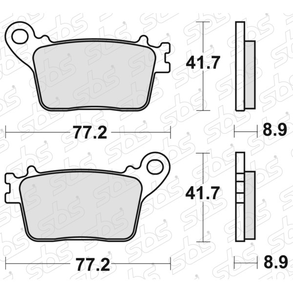 Plaquettes de frein 834 LS