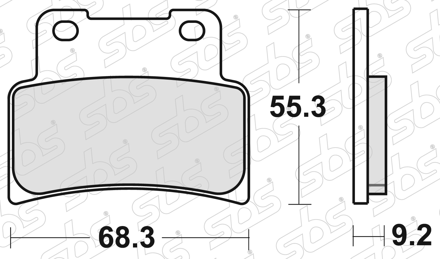 Plaquettes de frein 844 HF