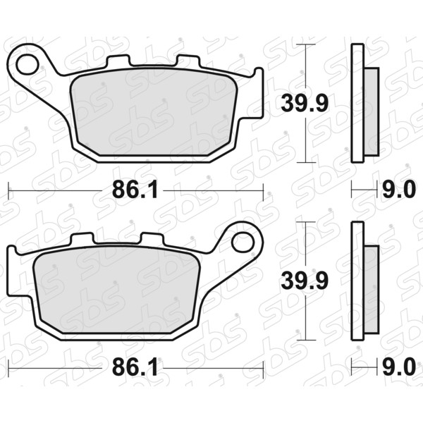 Plaquettes de frein 881 LS