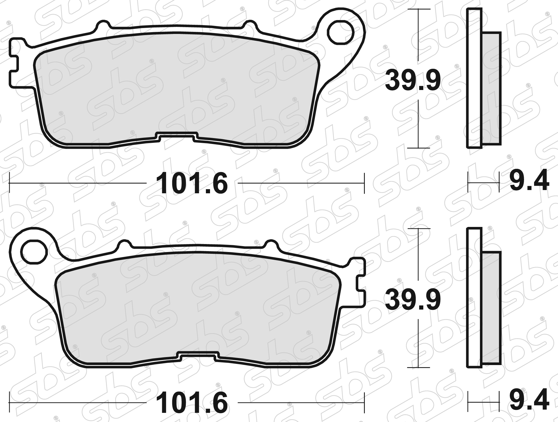 Plaquettes de frein 892 LS