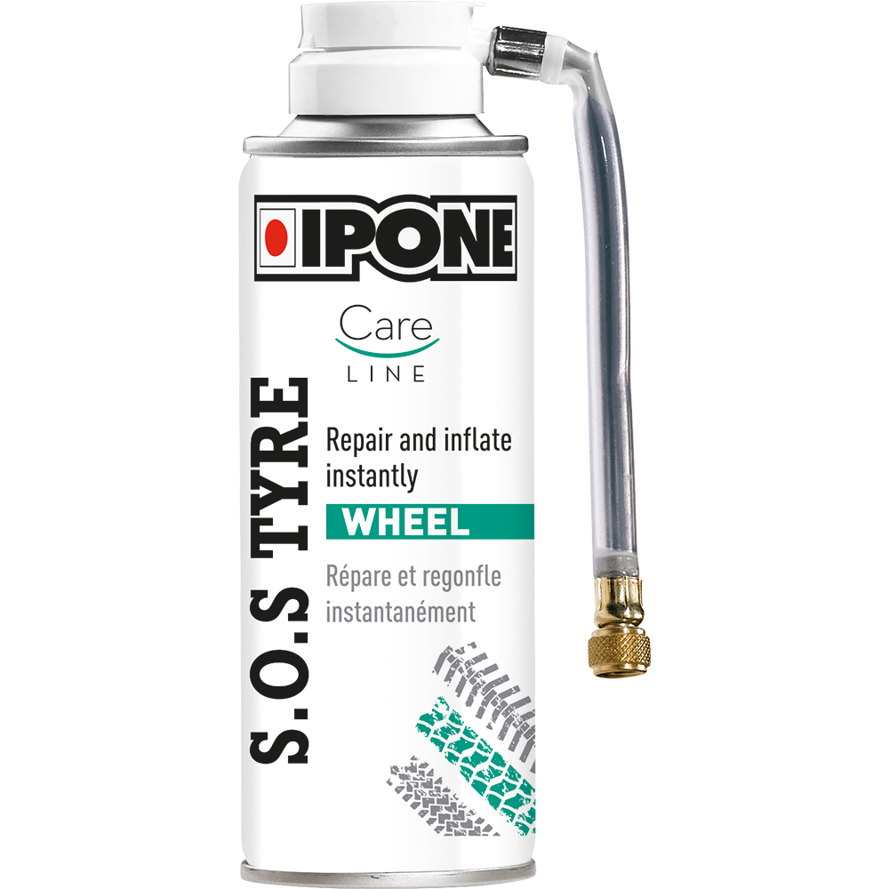 Spray anti-crevaison S.O.S Tyre 200 ml Ipone moto : ,  bombe anti-crevaison de moto