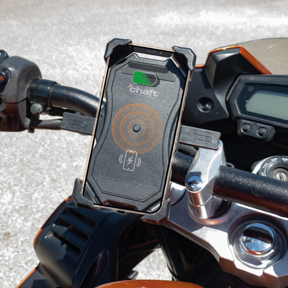 Support De Téléphone Smartphone Moto Avec Chargeur Induction