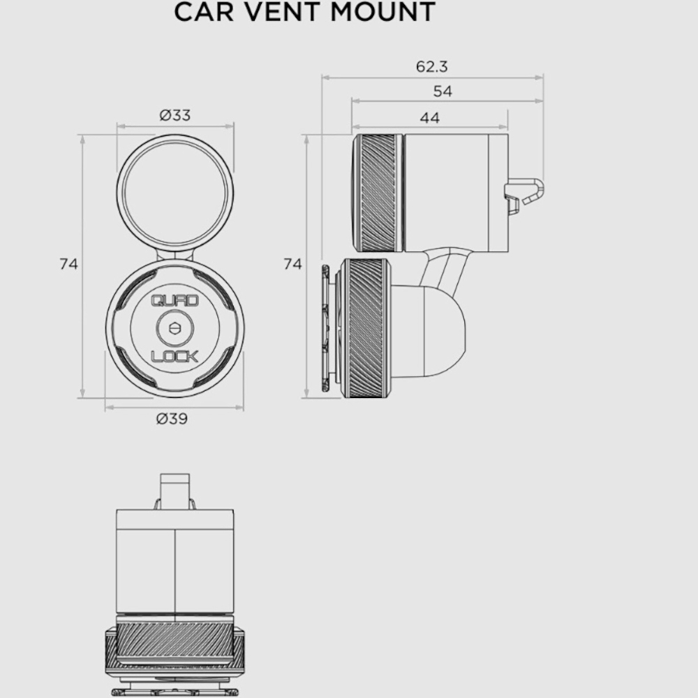 Support Grille de ventilation