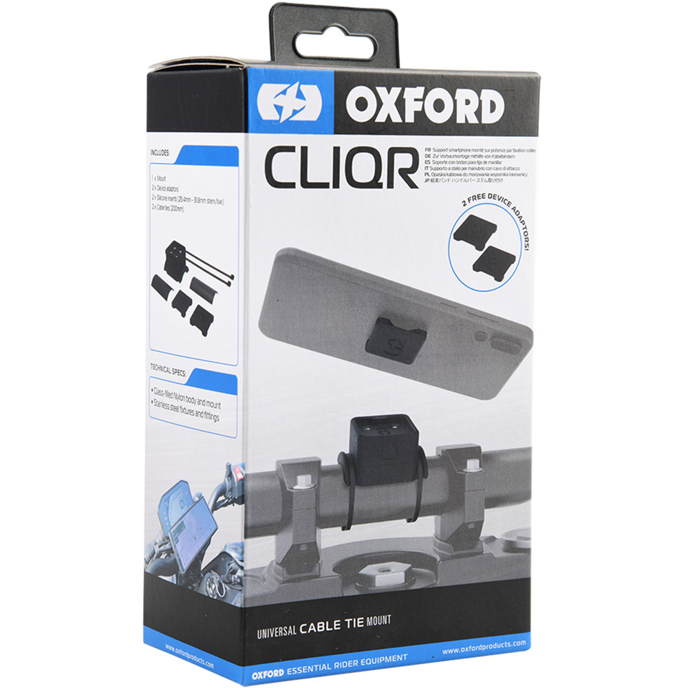 Support smartphone CliqR pour guidon fixation Rislan