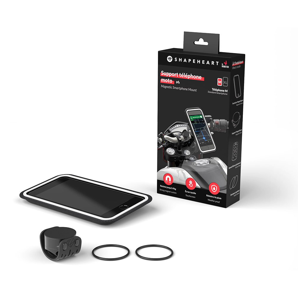 Support téléphone moto et scooter avec Shapeheart