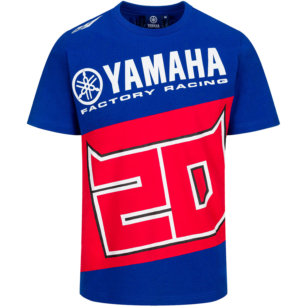Fabio Quartararo - T-shirt 20 Yamaha Bleu / Rouge