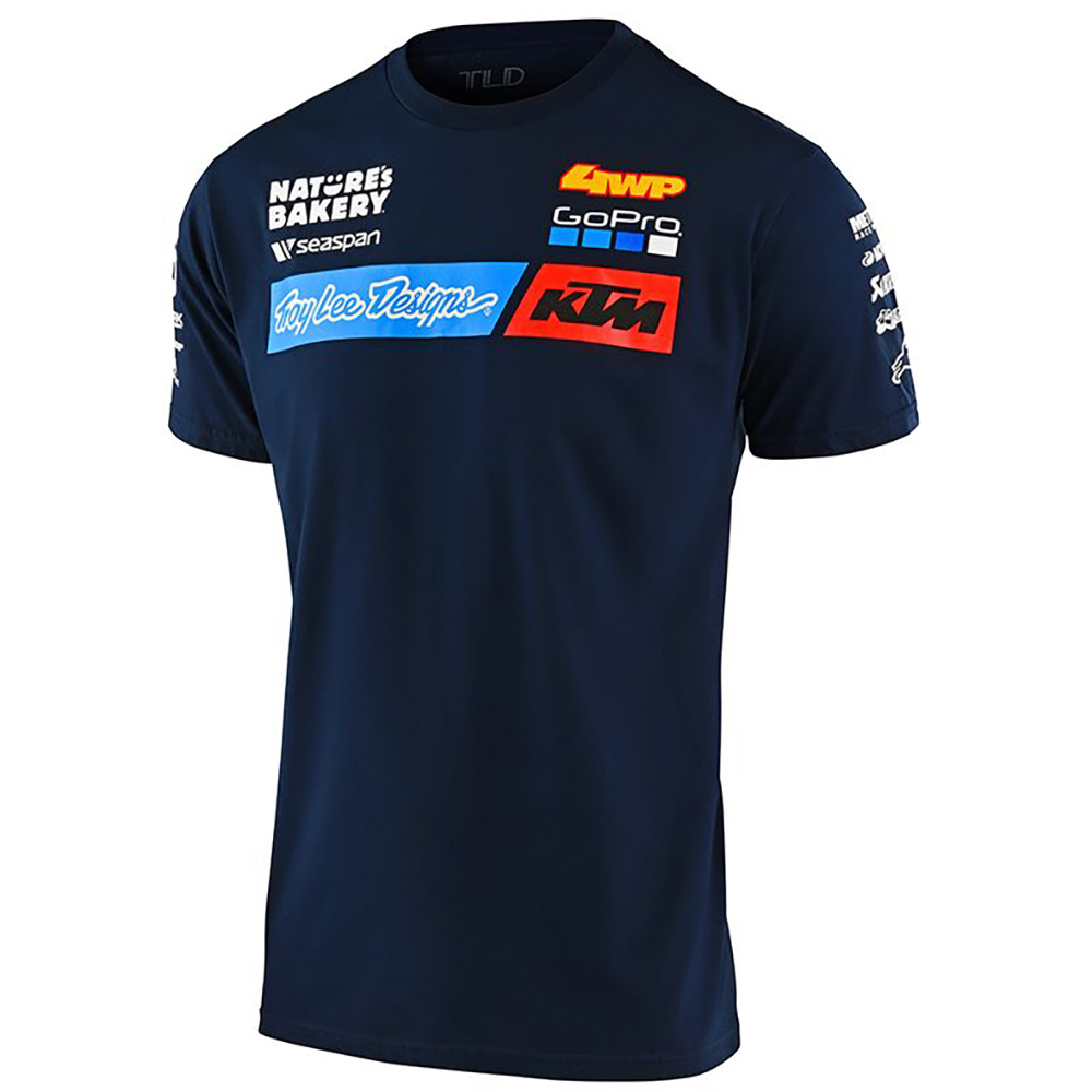 T-shirt Sponsors KTM Team 2020 Troy Lee Designs moto : www.dafy
