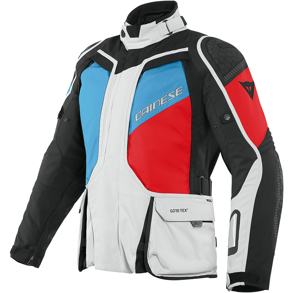 Veste D-EXPLORER 2 GORE-TEX® DAINESE Gris/Bleu/Rouge/Noir - ,  Veste moto