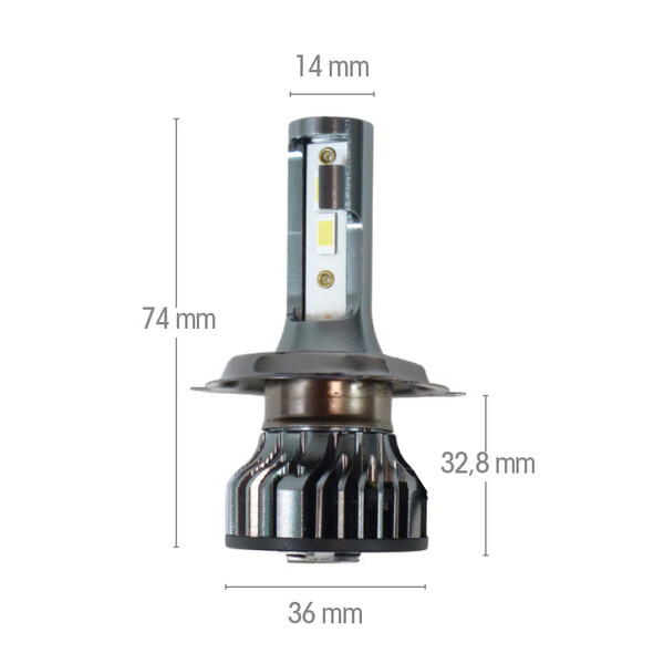 Ampoule LED H4 avec ballast externe