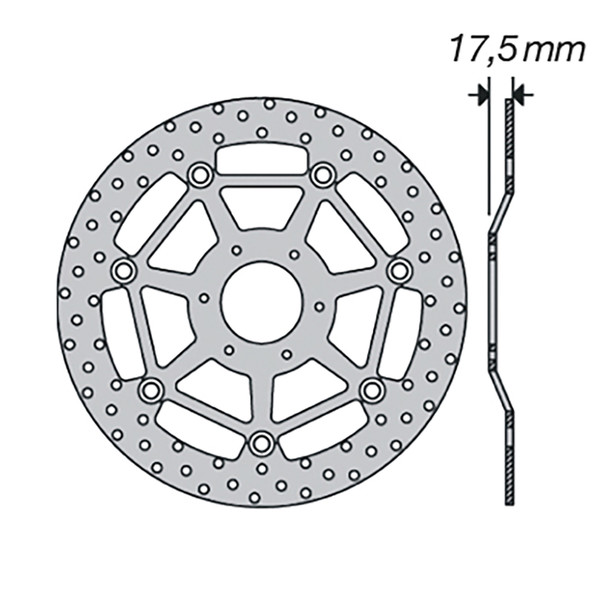 Disque de frein FE.FL52505