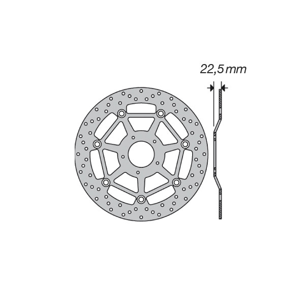 Disque de frein FE.FL71502