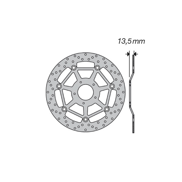 Disque de frein FE.FL91501