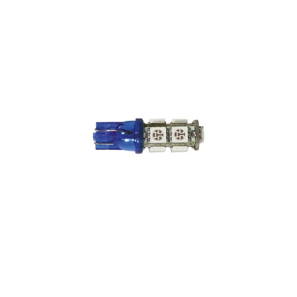 Ampoule Led T10 W5W Bleue (9 SMD) - LA34 Chaft moto : ,  ampoule de moto