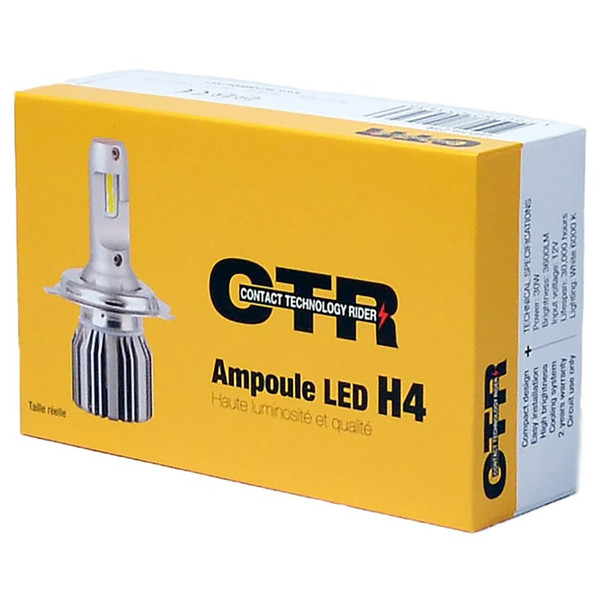 Ampoule Tecno globe LED VENTILE BI H4 CODE ET PHARE CTR - Éclairage et  signalisation 