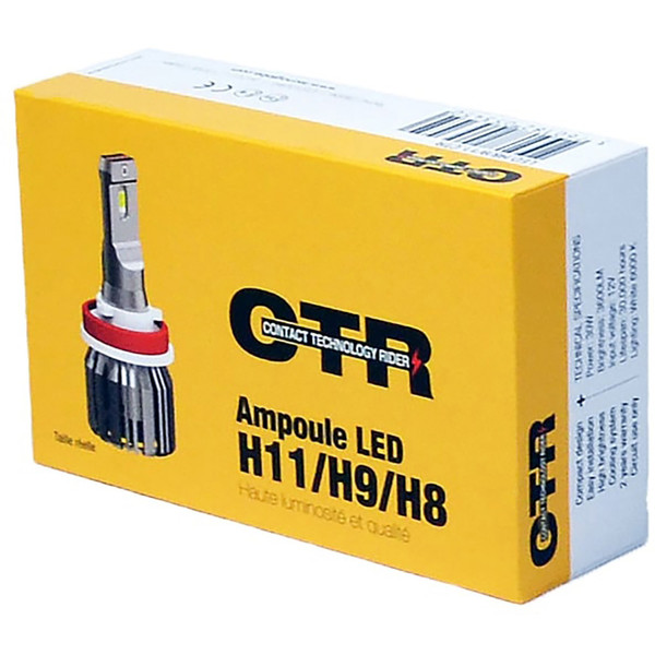 Ampoule LED H8 / H9 / H11 Tecno Globe moto : , ampoule de  moto