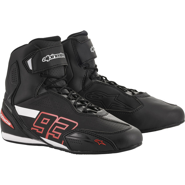 Alpinestars Alpinestars Moto Chaussures Gr 12,5 Austin Tricoté MM93 Tricoté Rouge-Noir 