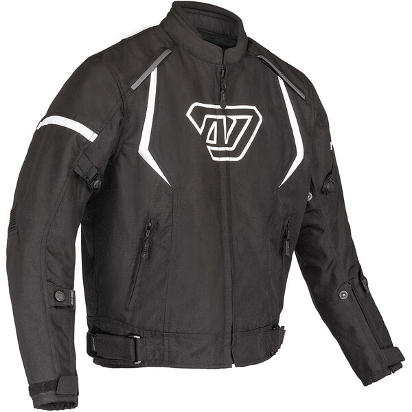 Blouson moto homme noir tout terrain style armure • Mon Blouson