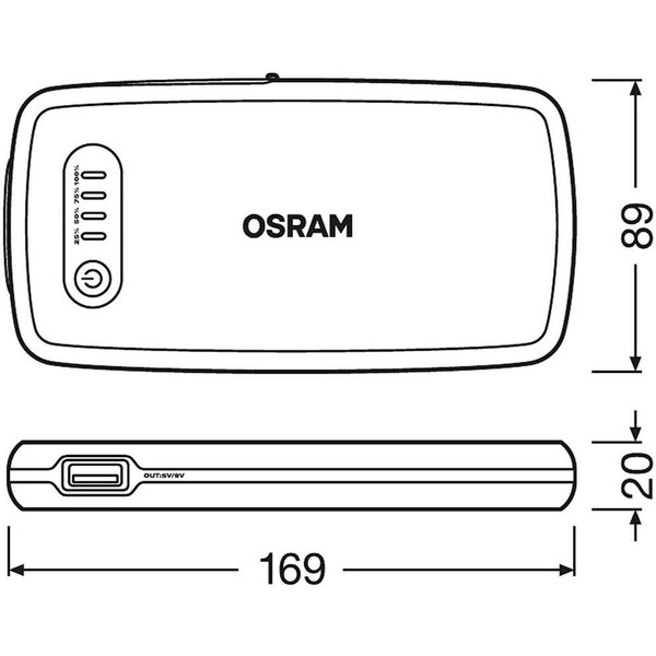 Booster de démarrage lithium OBSL200