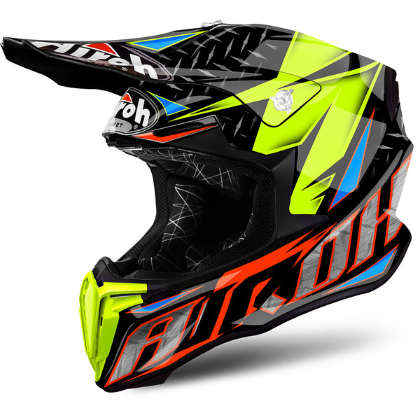 Casque Twist Iron Airoh Moto Dafy Moto Casque Tout Terrain De Moto