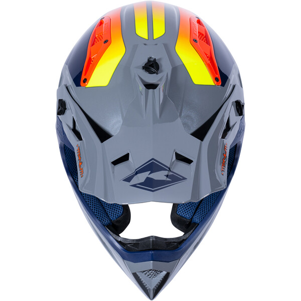 Casque motocross Kenny Titanium Carbone Graphic Neon Orange