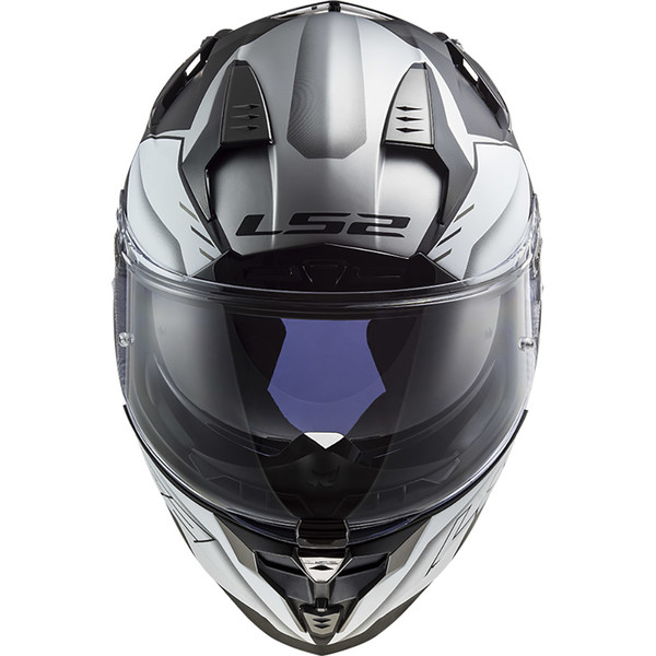 LS2 LS2 Casque Intégral FF327 Challenger Hpfc Allert Argent Titane Mat 