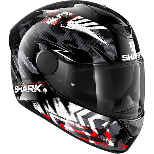 Casque D-SKWAL 2 CADIUM SHARK noir rouge noir - , Casque intégral