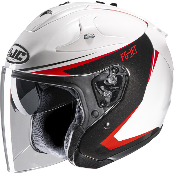 HJC - Casque FG-Jet Balin MC1 / Blanc / Noir / Rouge