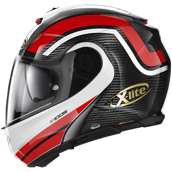 Casque Modulable X-Lite X-1005 Ultra Carbon Blanc-Violet - Garantie du prix  le plus bas