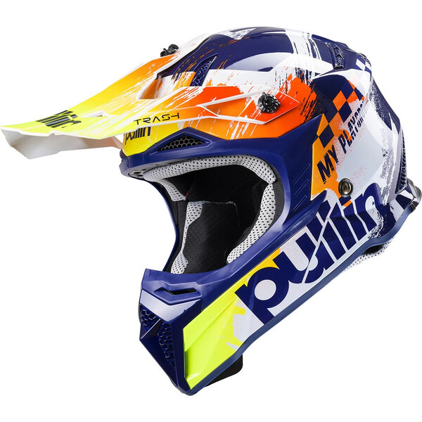 Casque moto intégral homme tout-terrain Casque scooter cross et enduro DOT  Homologué femme -ZS306514