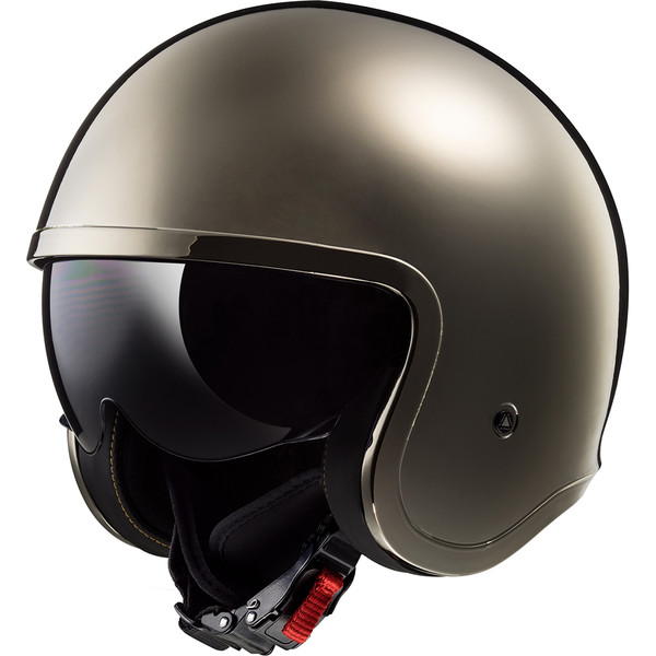 Casque Of599 Spitfire Solid Chrome Ls2 Moto Dafy Moto Casque Jet