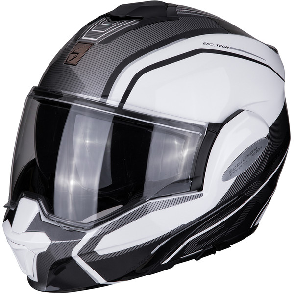 Politique commerciale Dafy moto Casque-scorpion-exo-tech-time-off-blanc-gris-1