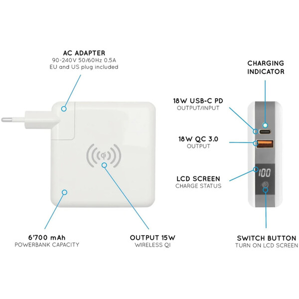 Chargeur Hadron - 3 en 1