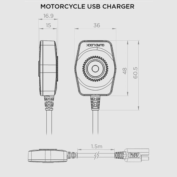 Chargeur USB Moto