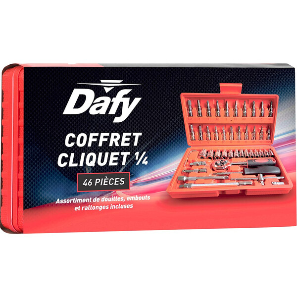 Dafy Moto - Coffret cliquet 46 pièces