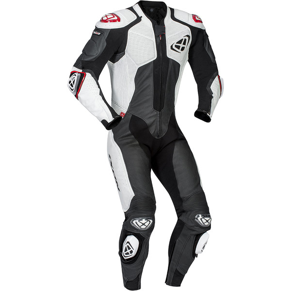 Compatibilité combi Airbag IXON U03 Combinaison-moto-racing-ixon-vendetta-noir-blanc-1