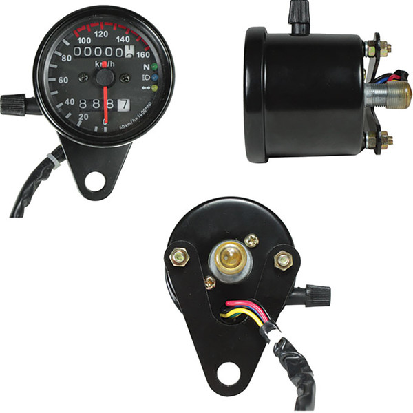 Compteur Moto Powy Compteur De Vitesse Avec Témoins - Livraison Offerte 