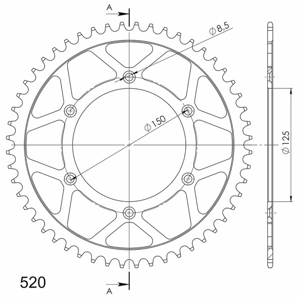 Couronne 51 dents | KTM / Husaberg / Husqvarna / Gas Gas - CO30451