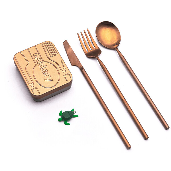 Couverts nomades métalliques Outgold Outlery