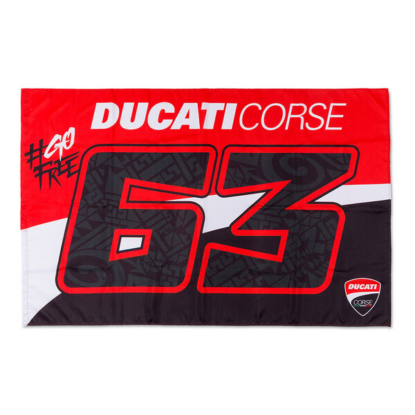 Drapeau Ducati Bagnaia 63