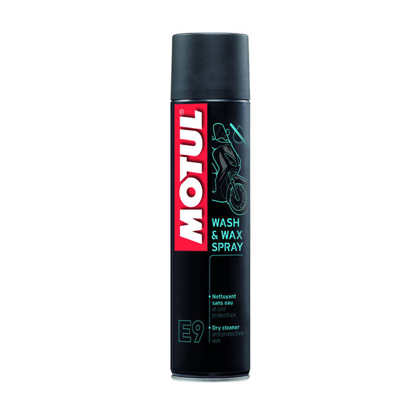Nettoyant à sec E9 Wash & Wax Spray 400 ml Motul