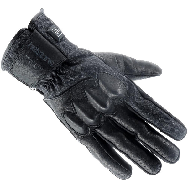 Gants chauffants CURTIS HEATING HELSTONS noir/gris - , Gants moto  hiver