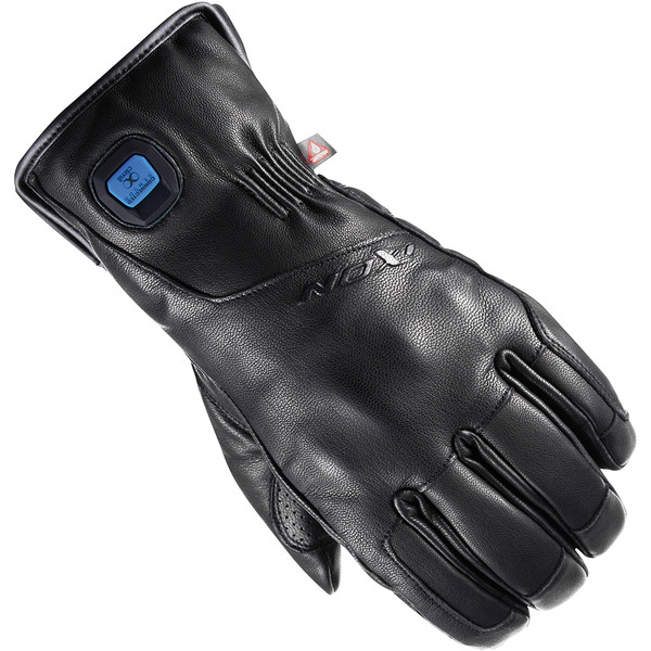 Gants chauffants en cuir pour moto