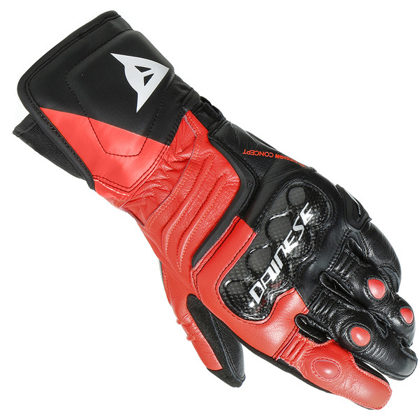 Dainese Gants Moto Scooter Dainese Fogal Black Rouge Certified 