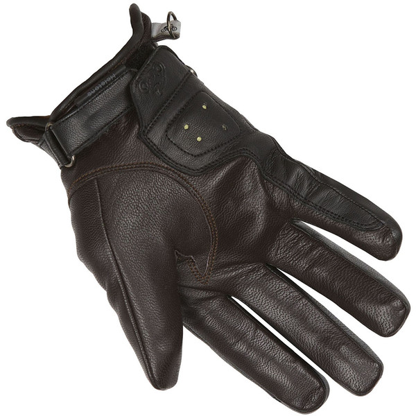 GANTS MOTO FEMME HIVER CUIR VINTAGE TINTA HIVER CUIR NOIR/NOIR T9-HELSTONS