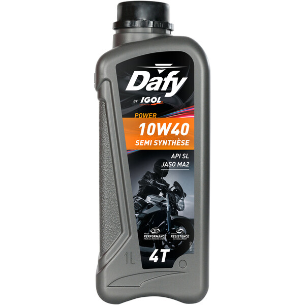 Huile Power 4T 10W40 semi synthèse Dafy by Igol