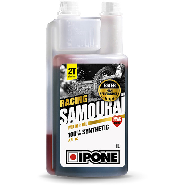 Ipone - Huile moteur Samouraï Racing 1L fraise - moto 2 temps