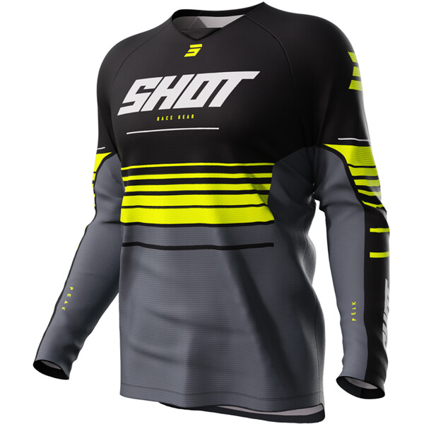 Coudières Enfant Moto Cross Enduro Shot AIRLIGHT KID Jaune Fluo