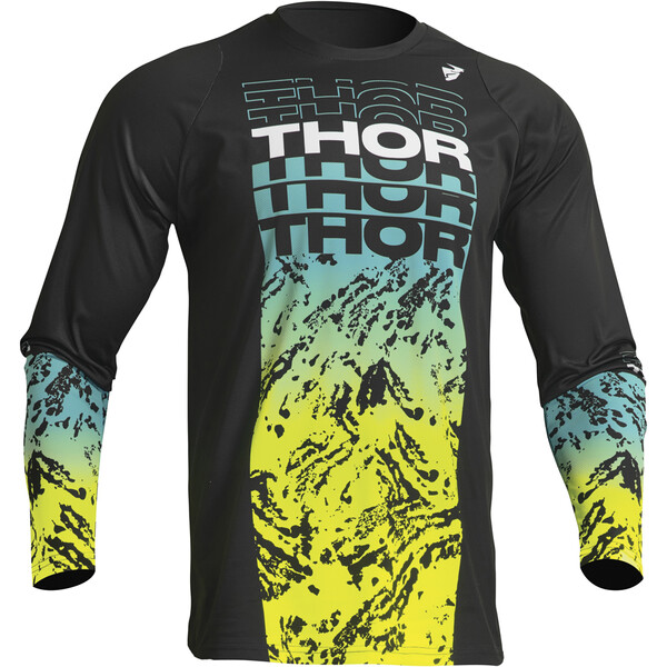 Thor Motocross - Maillot enfant Sector Atlas Noir / Bleu