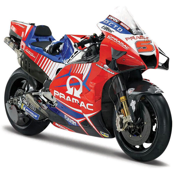 Maquette moto 1/18 Ducati Pramac Racing 2021 - Johann Zarco maisto moto :  , maquette de moto