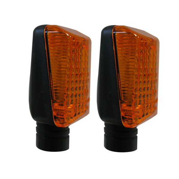 Dafy Moto - Mini Clignotants Homologués Noir / Orange